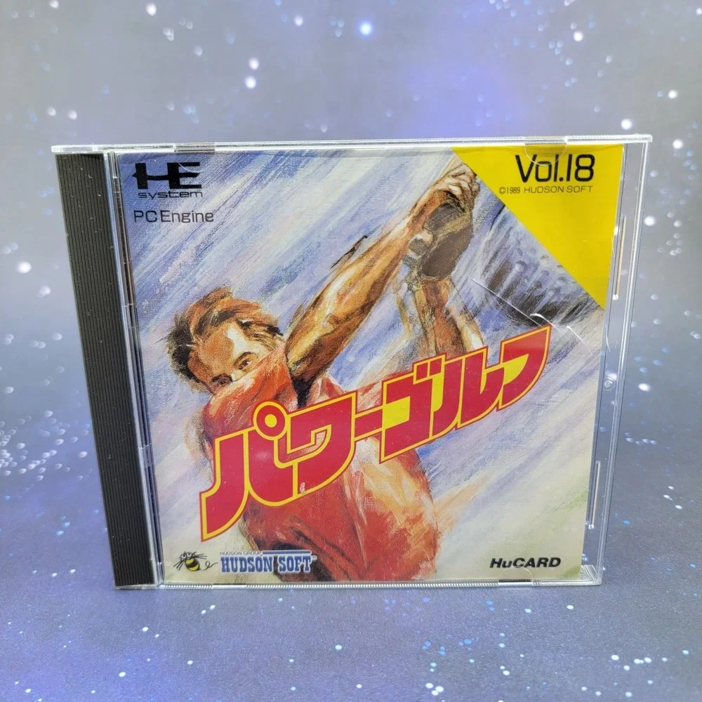 Power Golf (PC Engine) JAPANESE Video Game HuCard CIB Complete 1266
